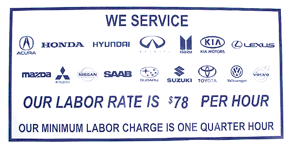 We service most imports